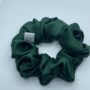 green silk scrunchies l green silk scrunchies large