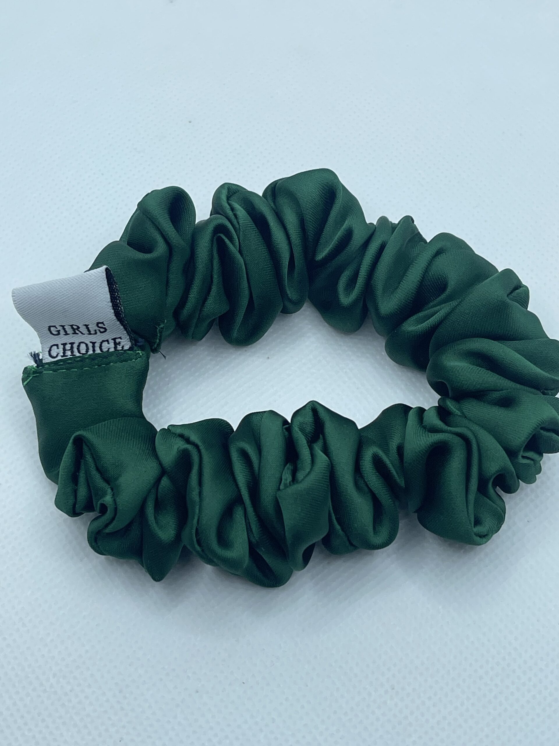 green silk scrunchies sm