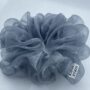 grey organza scrunchies]