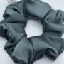grey silk XL grey silk scrunchies large