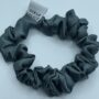 grey silk sm grey silk scrunchies small