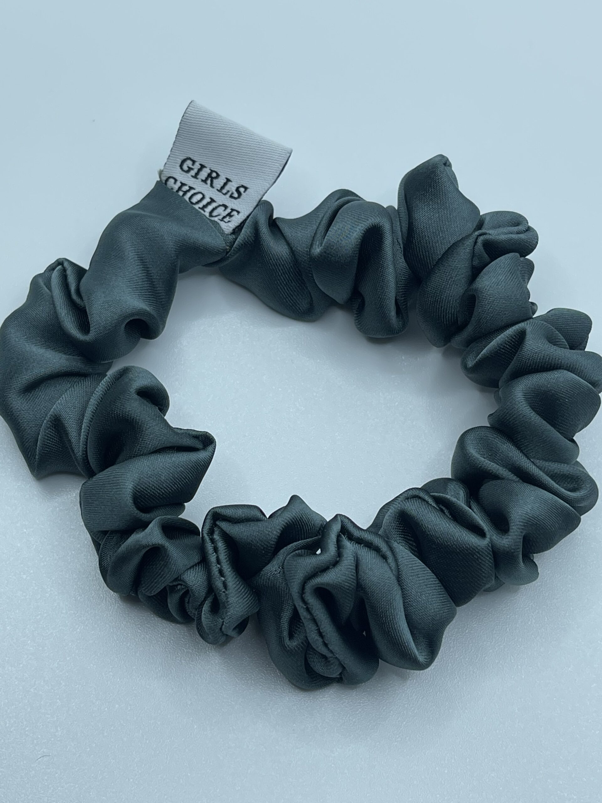 grey silk scrunchies small