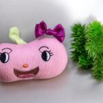 indigo double bow hijab pin