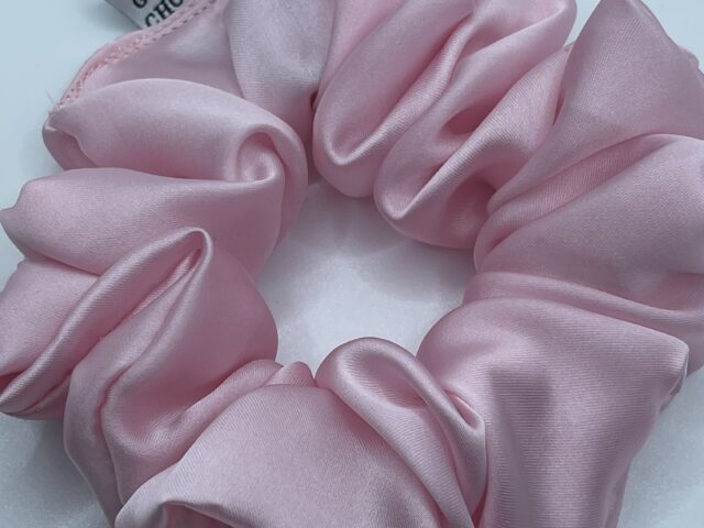 baby pink scrunchies large