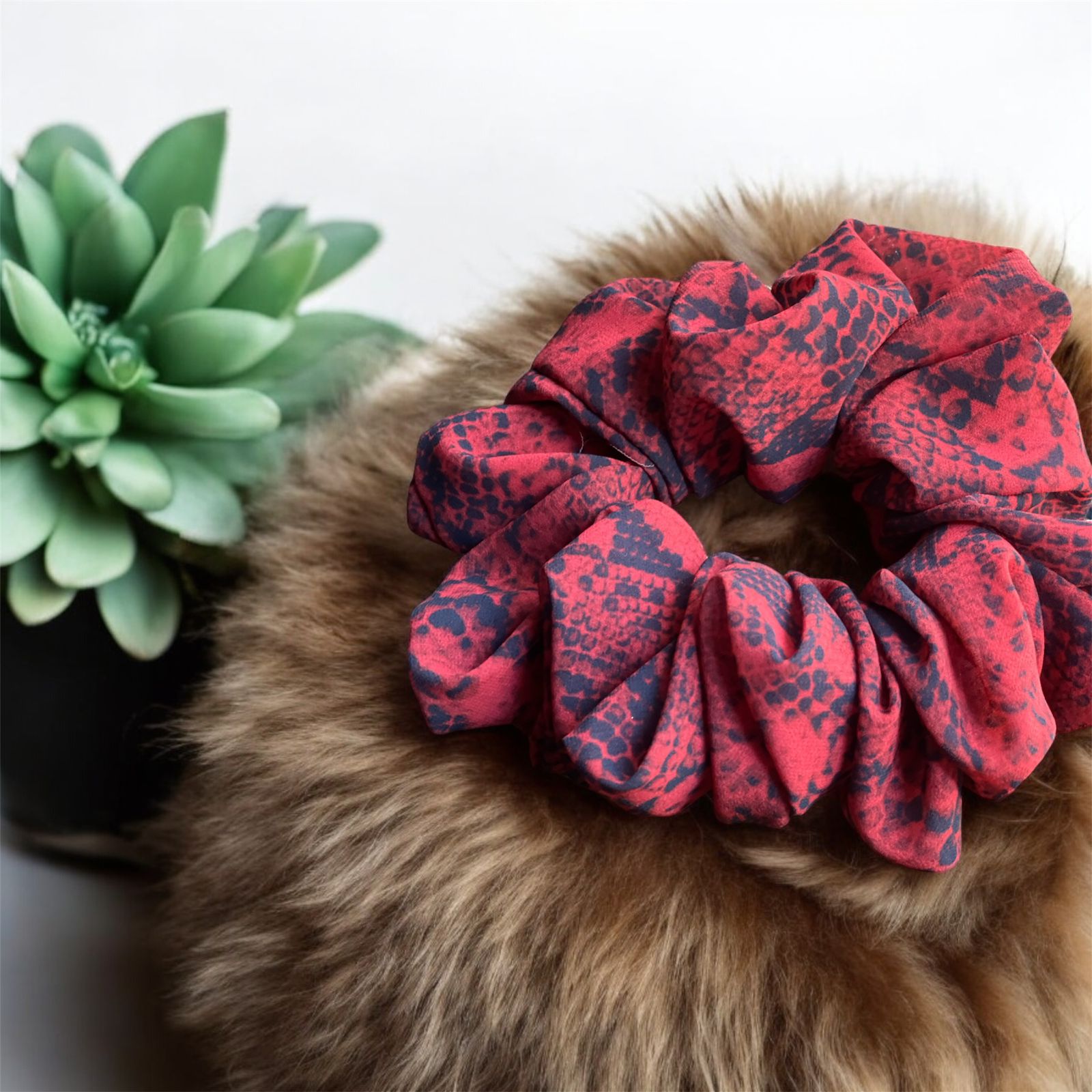 red georgette scrunchies red georgette scrunchies