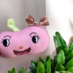 rose dust hijab bow pin