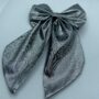 silver scarf bow small silver scarf bow small