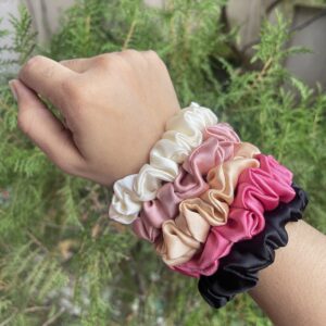 pack of 5 small scrunchies