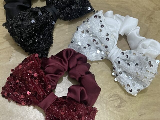 Fancy Bow Scrunchies