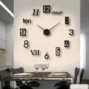 WOODEN DIY CLOCK WITH 12 INCHES NEEDLES