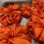 Orange SIlk SCrunchies