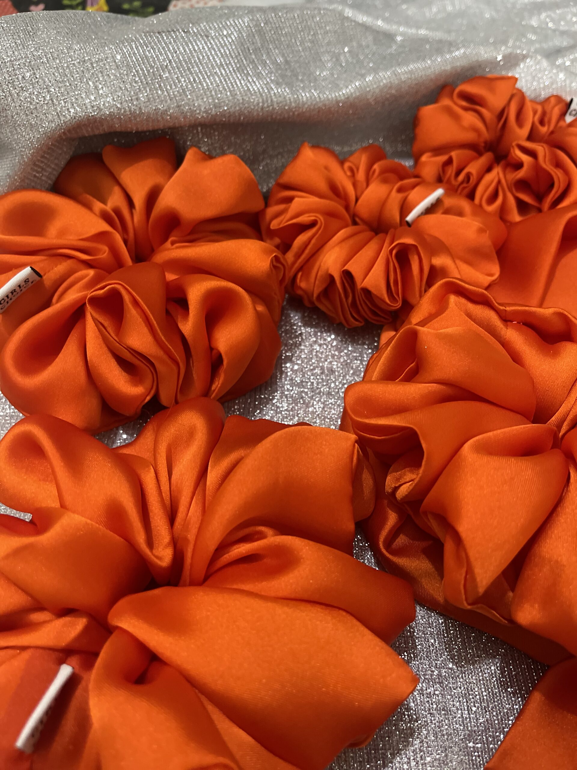 Orange SIlk SCrunchies Orange SIlk SCrunchies